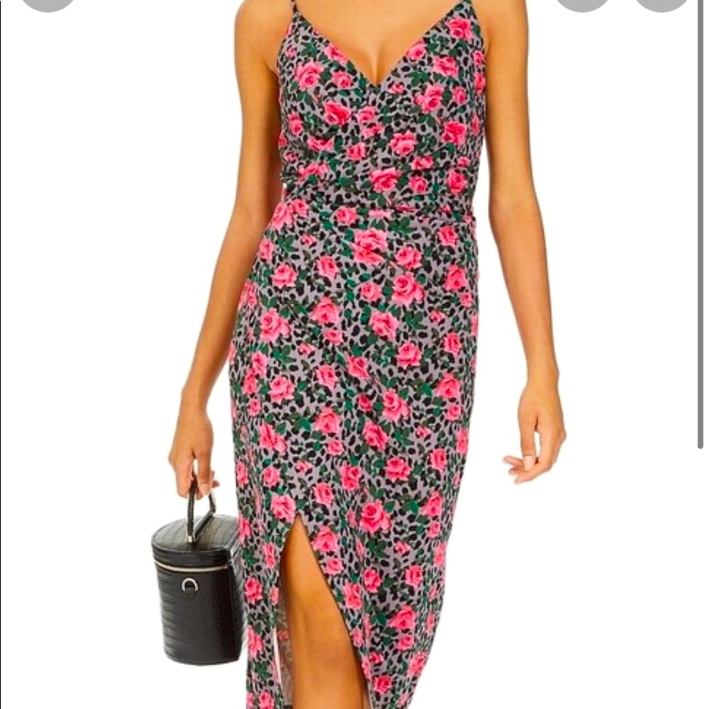 Betsey Johnson floral cheetah dress NWT